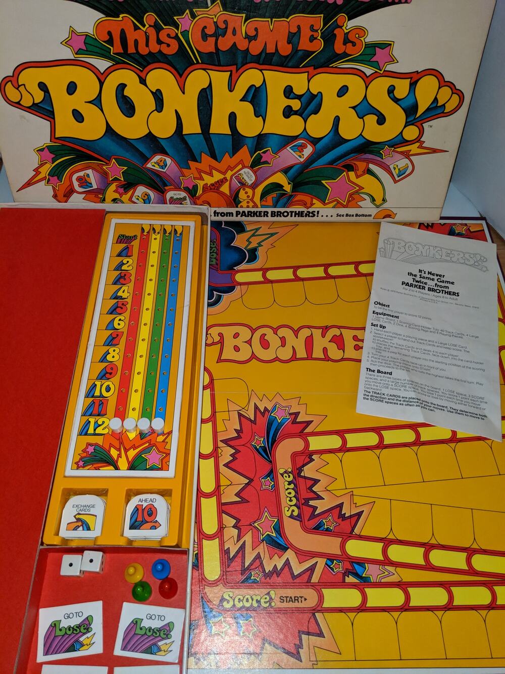 Vintage 1978 Parker Brothers This Game is Bonkers Board Game - Complete!